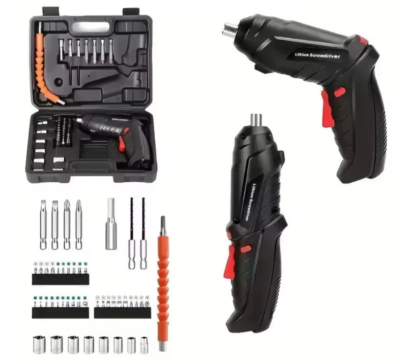 Kit Parafusadeira Elétrica Portátil e Compacta