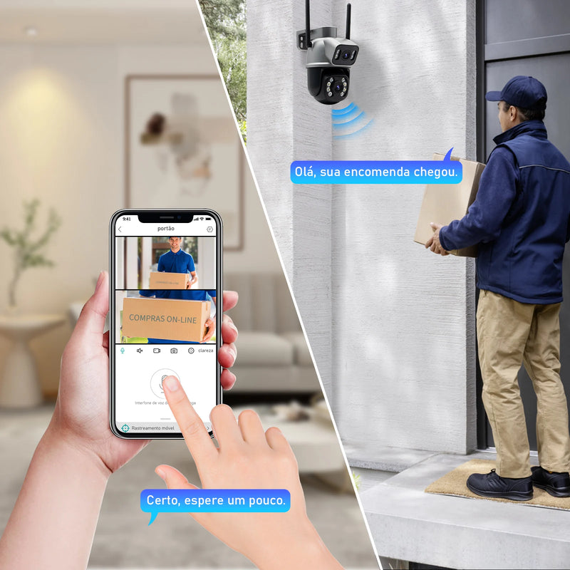 Câmera de Segurança UltraDefender -  Wi-Fi 4K Ultra HD: Tranquilidade em Alta Definição