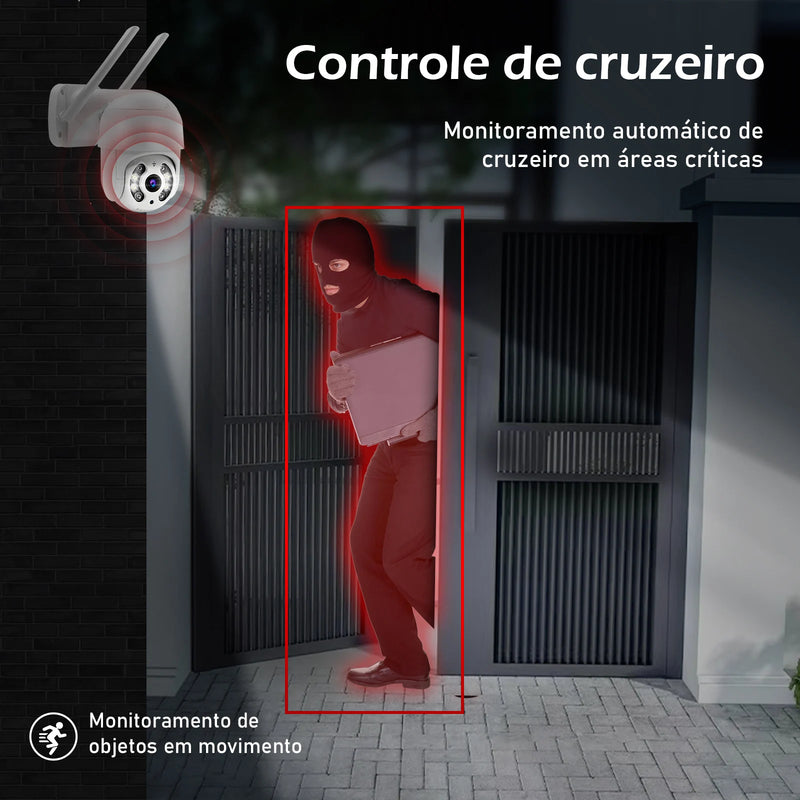 Câmera de Segurança UltraDefender -  Wi-Fi 4K Ultra HD: Tranquilidade em Alta Definição