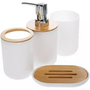 Conjunto de Acessórios para Banheiro Bambu – Organização Premium em 6 Peças