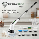 UltraSpin Max™ - Super Escova de Limpeza Elétrica 9 em 1